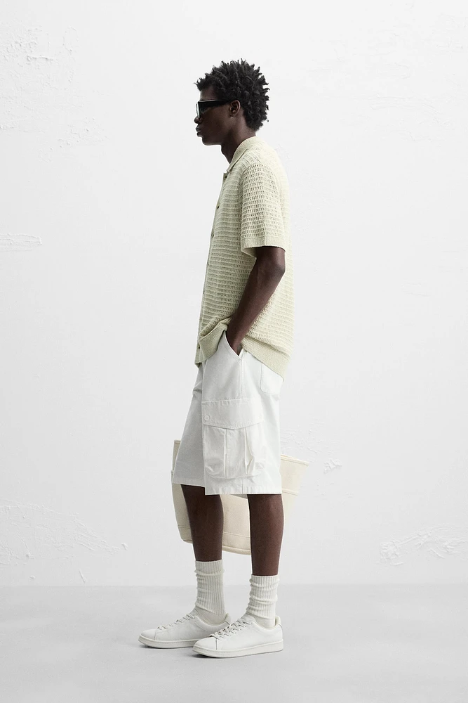 CROCHET TEXTURED SHIRT