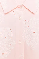 CHEMISE BRODERIES EFFET GOMME