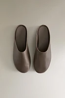 LEATHER BABOUCHE SLIPPERS