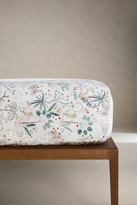 DRAP-HOUSSE ENFANT IMPRIMÉ MARIN