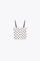 TOP CORSETERIE À POIS