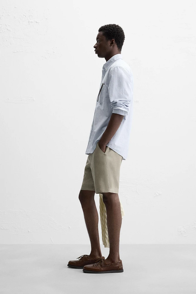 100% LINEN SHORTS