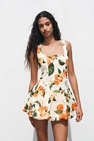 PRINTED SHORT DRESS