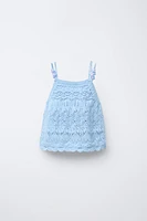 TOP EN MAILLE FANTAISIE