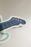 LOT ASSIETTES PAPIER ENFANT GUITARE (LOT DE 12)