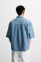 CHEMISE STRUCTURÉE CONTRASTE