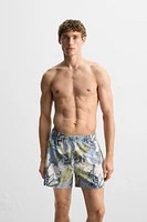 PRINTED MID-LENGTH SWIMSUIT