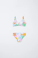 6-14 YEARS/ TROPICAL PRINT BIKINI