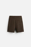 RELAXED FIT JACQUARD SHORTS