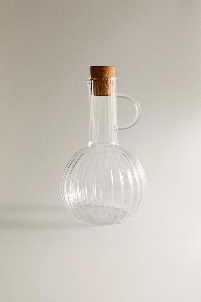 ENSEMBLE HUILIER BOROSILICATE BOIS