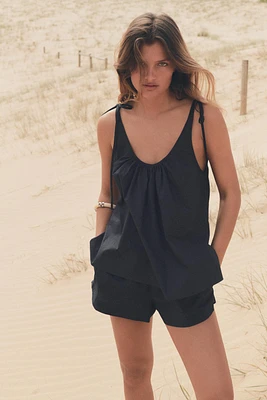 POPLIN SHORTS