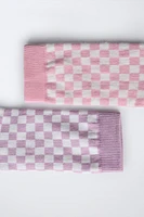 TWO-PACK OF CHECKERBOARD SOCKS