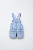 DENIM OVERALL SHORTS