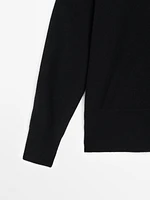 Knit 100% cashmere V-neck sweater