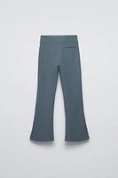 FLARED MODAL BLEND PANTS WITH SIDE STRIPE