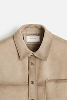 SUEDE OVERSHIRT