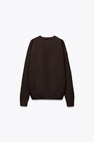 BASIC CASHMERE AND WOOL SWEATER