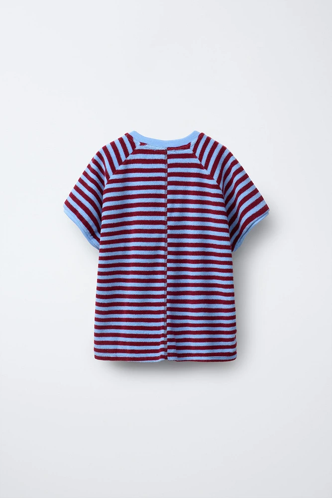 STRIPED TOWEL T-SHIRT