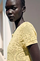 CROCHET KNIT TOP