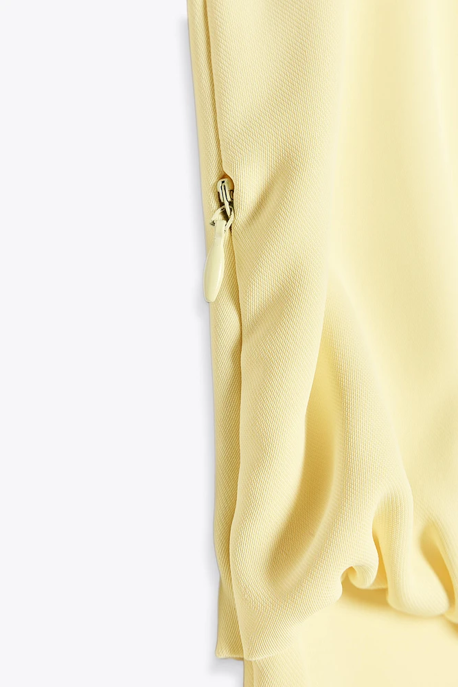 ROBE MIDI À FRONCES
