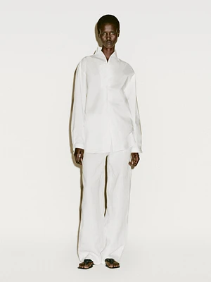 Chemise en popeline à col montant - Limited Edition