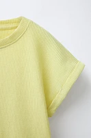 ENSEMBLE T-SHIRT ET BERMUDA GAUFRÉ