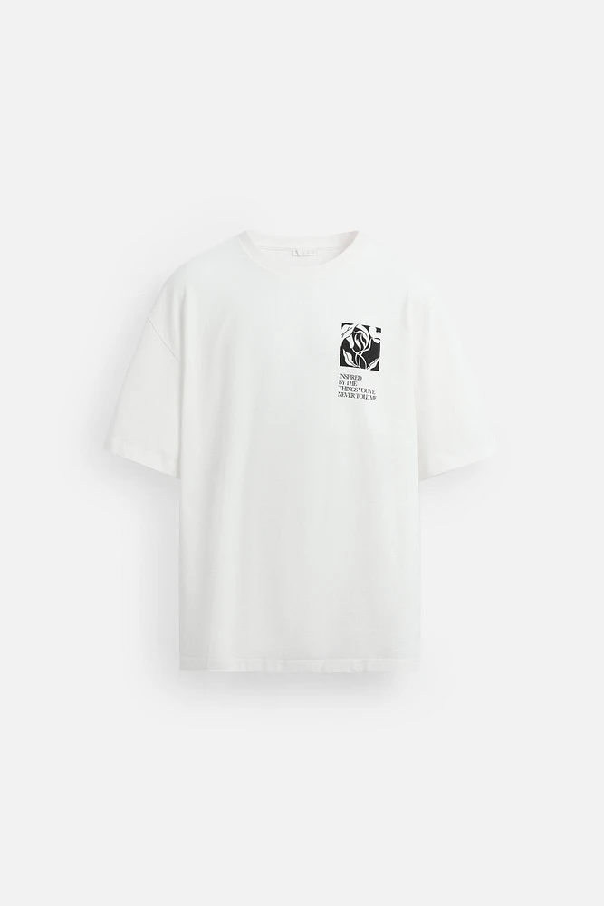 T-SHIRT IMPRIMÉ À TEXTURE