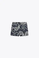 EMBROIDERED SKORT