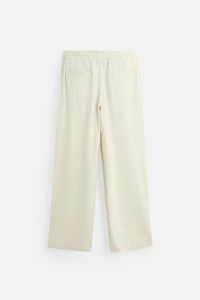 PANTALON JACQUARD TEXTURÉ