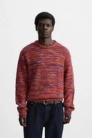 WOOL BLEND JACQUARD SWEATER