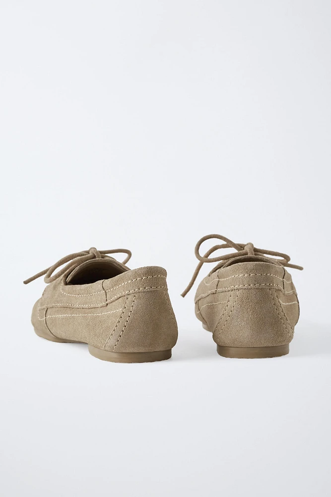 SUEDE DECK SHOES