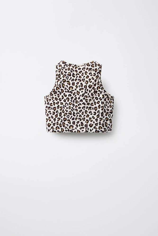 TOP À IMPRIMÉ ANIMAL