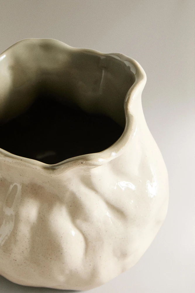 ARTICHOKE CERAMIC VASE