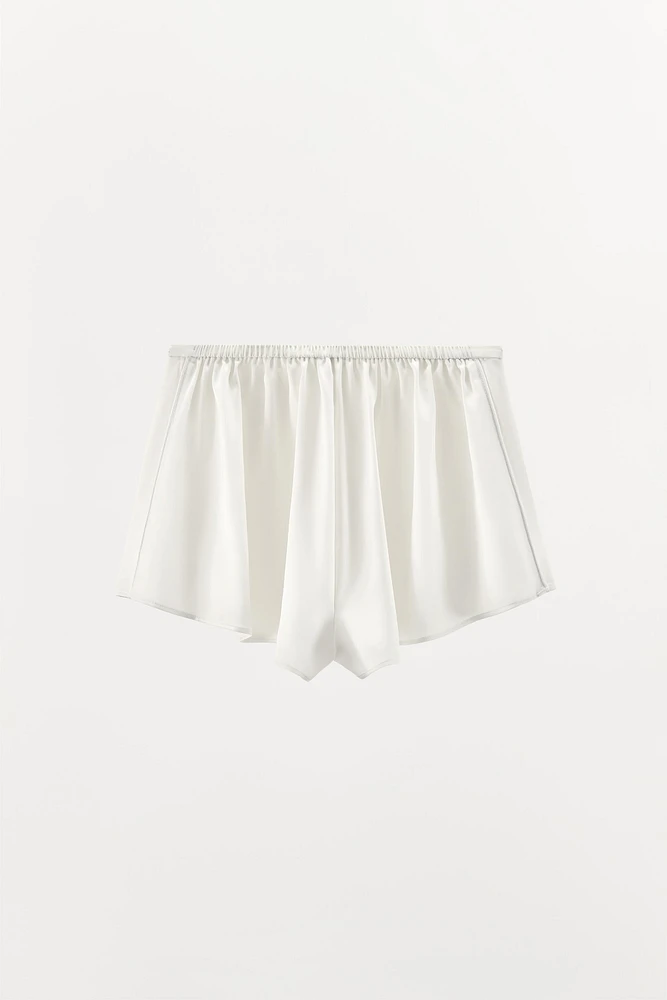 SATIN EFFECT SHORTS