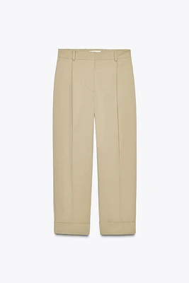 PANTALON CHINO AVEC OURLETS À REVERS