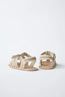 SOFT COTTON FISHERMAN SANDALS