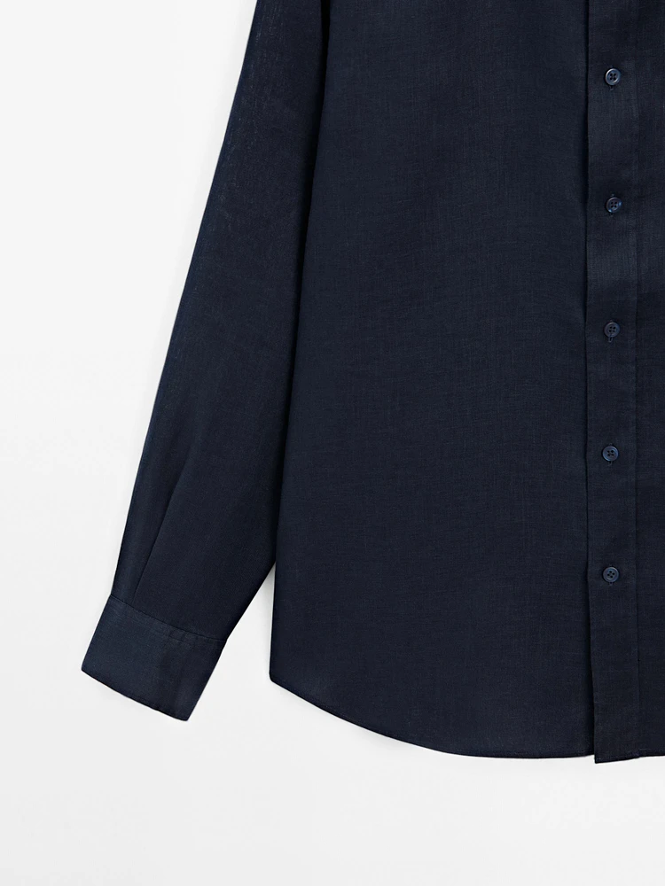 Chemise slim 100 % lin