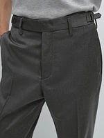 Wool blend smart trousers