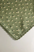 CHEMIN DE TABLE COTON MARGUERITES
