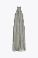 ROBE MIDI HALTER BRILLANTS