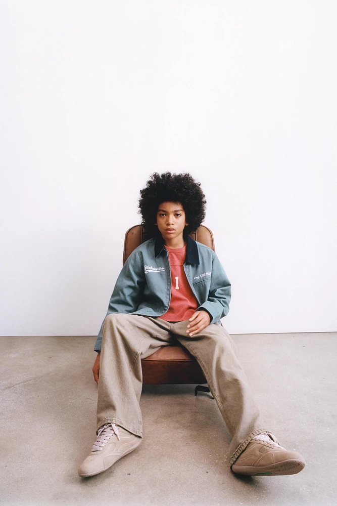 EMBROIDERED TWILL JACKET