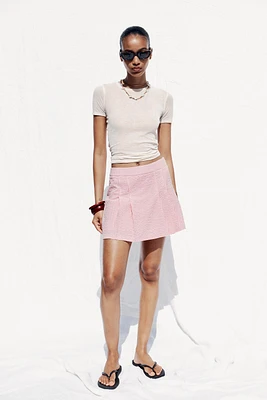 JUPE-CULOTTE À CARREAUX VICHY