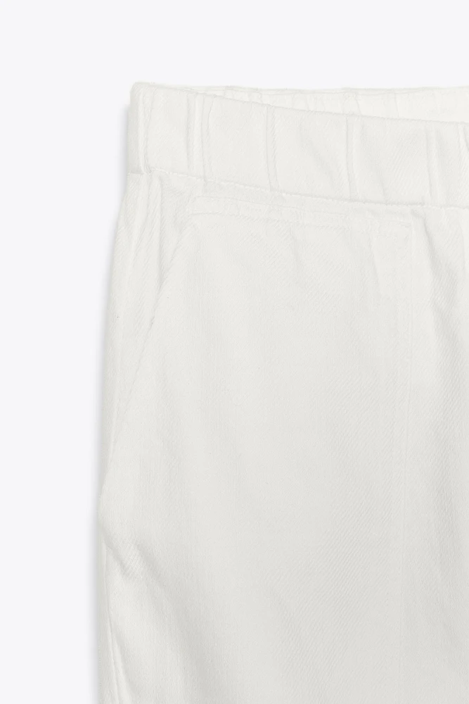 SNAP-BUTTON HEM JOGGER PANTS