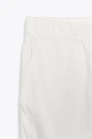 SNAP-BUTTON HEM JOGGER PANTS