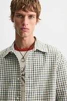 CHEMISE BOXY FIT À CARREAUX