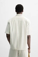 CHEMISE STRUCTURE À RAYURES