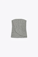 TOP BUSTIER BOUCLÉ