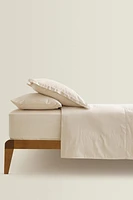 (300 THREAD COUNT) SATEEN FITTED SHEET | 11.8" THICK