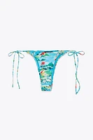 BAS DE BIKINI À IMPRIMÉ TROPICAL