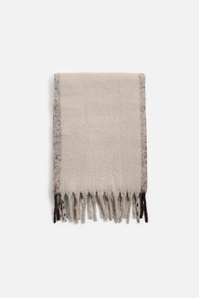 FRINGED SCARF